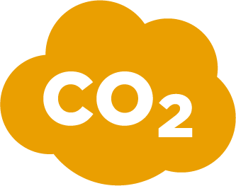 Piktogramm Der CO<sub>2</sub>-Verbrauch ist besser als der Durchschnitt. Piktogramm Der CO<sub>2</sub>-Verbrauch ist besser als der Durchschnitt.